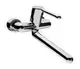 HANSA-Einhebelmischer-Waschtisch-und-Kuechenarmatur-HANSAMEDIPRO-0257-Bedienungshebel-lang-Chrom-02572206 gallery number 1